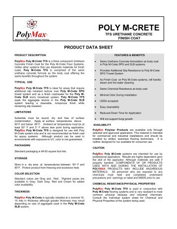 Poly M-Crete TFS - Polymax