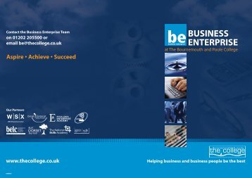 Business Enterprise brochure - The Bournemouth & Poole College