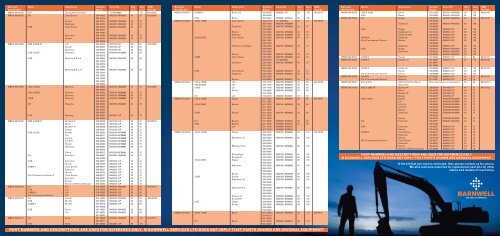 Replacement JCB Seal Kit Catalogue (PDF) - M Barnwell Services Ltd