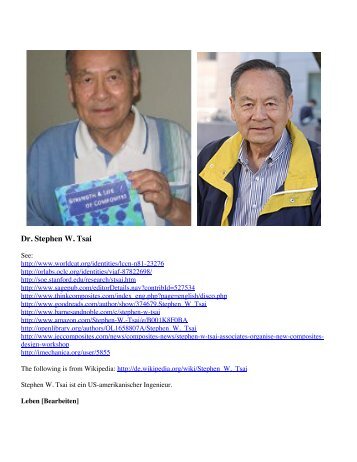 Dr. Stephen W. Tsai - Shell Buckling