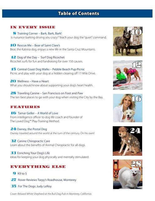 For the Dogs - Coastal Canine Magazine