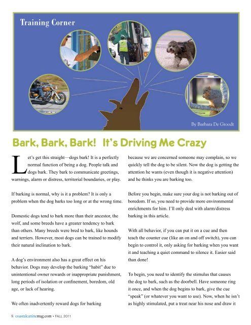 For the Dogs - Coastal Canine Magazine