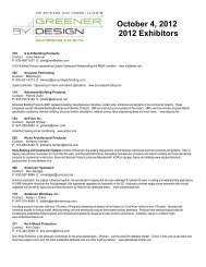 exhibitor contact information! - USGBC â Illinois Chapter