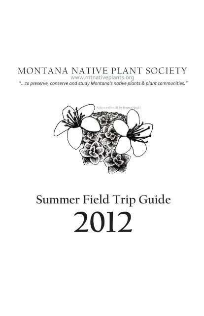 Printable Plant Field Guide For Montana