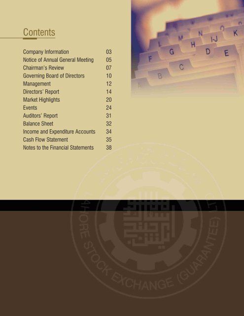 Annual Report 2008 - Lahore Stock Exchange