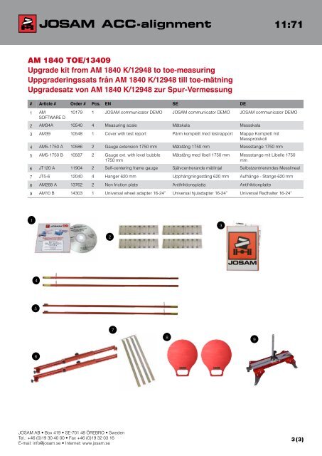 ACC-alignment - JOSAM AB