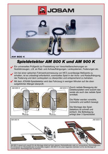 Spieldetektor AM 800 K und AM 900 K