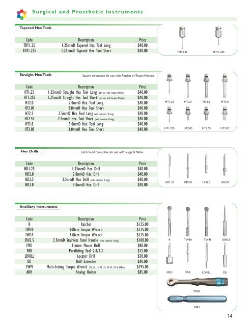 Legacy System 1-2-3 prosthetic catalog February 2011_Project1.qxd