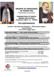 GRUPPO DI PREGHIERA DI PADRE PIO ... - Diocesi di Parma