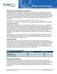 Link Budget Calculations - SkyPilot
