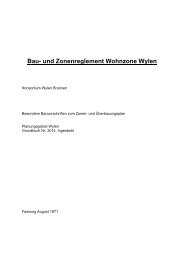 Bau- und Zonenreglement Wohnzone Wylen - Brunnen