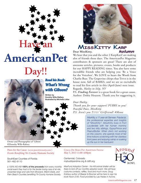 HELP Animal Welfare - American Pet Magazine ...