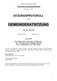 Gemeinderatssitzungsprotokoll 2013.07.03 - St. Marein bei Knittelfeld