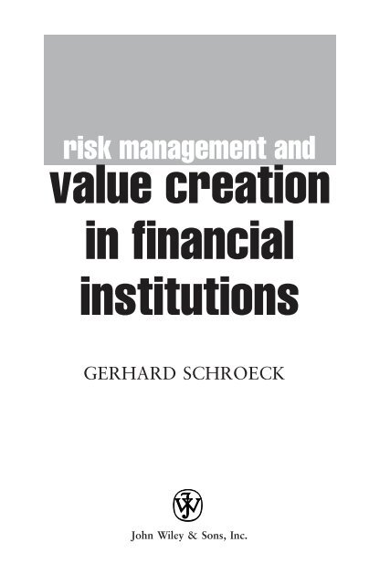 Risk Management and Value Creation in ... - Arabictrader.com