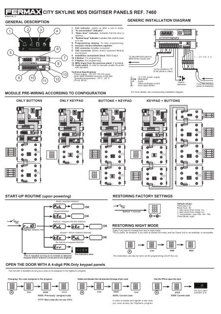 Wiring Diagram Fermax Intercom Manual