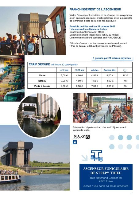 Tourisme et patrimoine fluvial - La Province de Hainaut