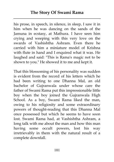 The Story Of Swami Rama - Holybook