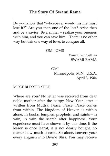 The Story Of Swami Rama - Holybook