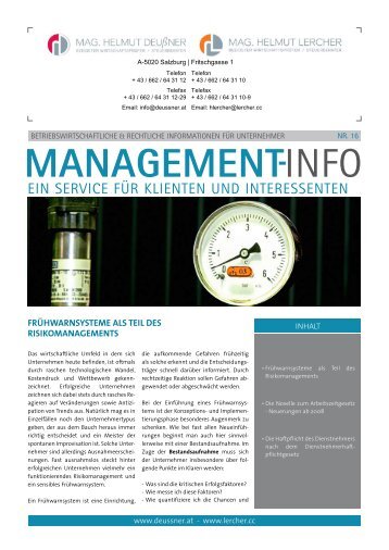 Management-Info Nr.16