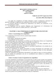 RÃ¨glement International des CompÃ©titions de SAMBO