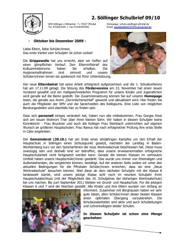 Schulbrief 09/10_2009