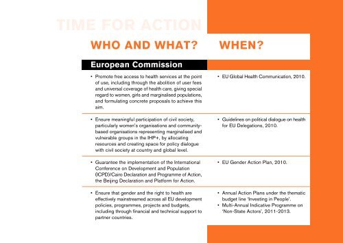 WHAT THE EU NEEDS TO DO! - Action for Global Health