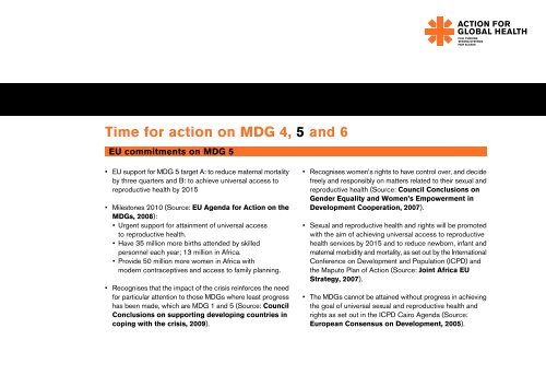 WHAT THE EU NEEDS TO DO! - Action for Global Health