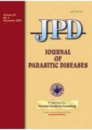 to download the journal - The Indian Society for Parasitology