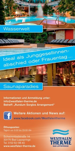 Flyer downloaden - Westfalen Therme