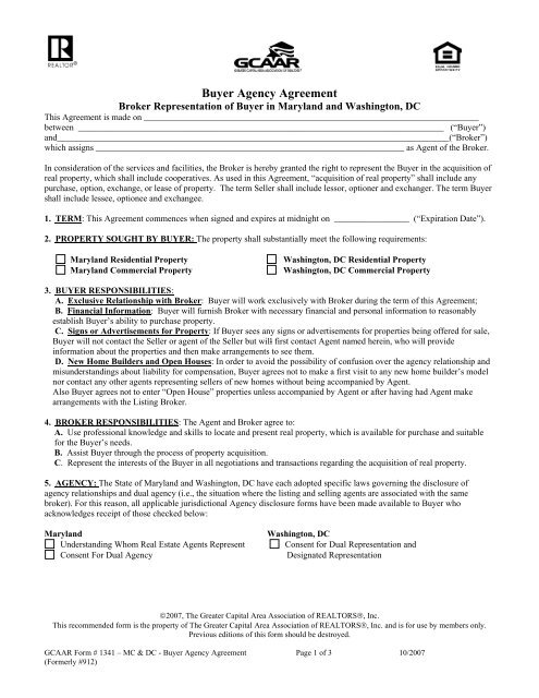 Buyer Agency Agreement buyer-agency-agreement