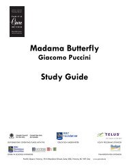 Madama Butterfly Study Guide - Pacific Opera Victoria
