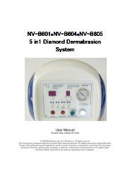 NV-B601NV-B604NV-B605 5 in1 Diamond Dermabrasion ... - Nyt Smil