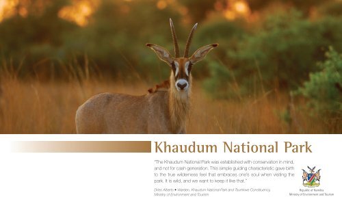 Khaudum National Park - Ministry of Environment and Tourism