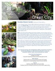 Green City - Brooklyn Botanic Garden