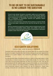 eco earth solutions to be or not to be sustainable is ... - Vcsdata.com