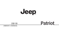 2010 Jeep Patriot Owner's Manual