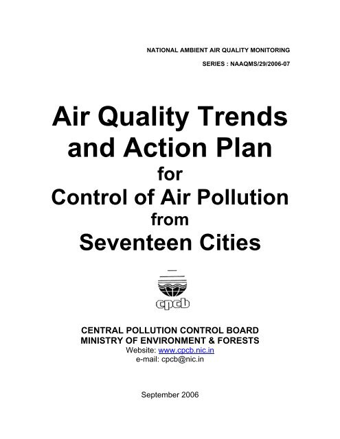 national ambient air quality monitoring central pollution control