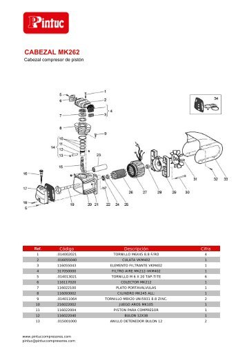 CABEZAL MK262 - Pintuc