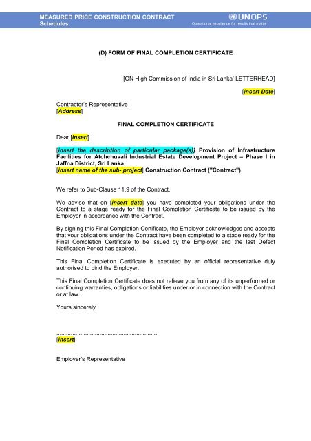 Download Tender Document - High Commission of India, Colombo