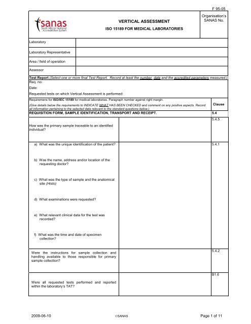 VERTICAL ASSESSMENT - Sanas