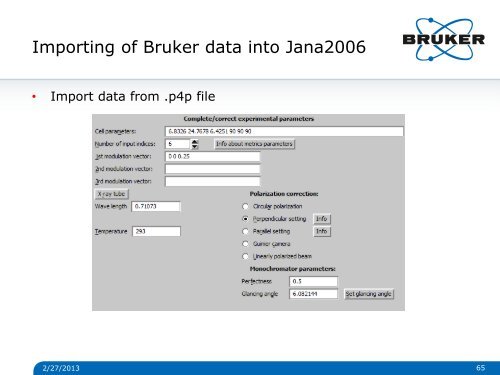 Data Collection and Data Reduction Techniques for ... - Bruker