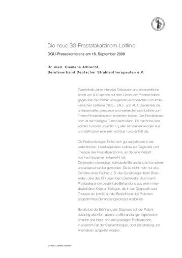 Textbeitrag Dr. med. Clemens Albrecht