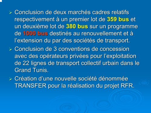 La rÃ©forme transport urbain en Tunisie - Euromedina