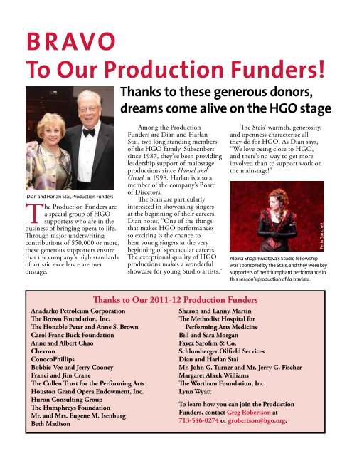 Your Guide to HGO's 2012–13 Season - Houston Grand Opera