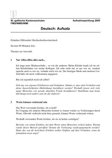 Deutsch: Aufsatz