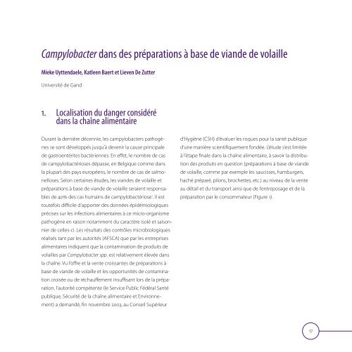 Application de l'Ã©valuation des risques dans la chaÃ®ne alimentaire