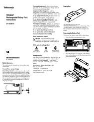 TDS3BAT Rechargeable Battery Pack Instructions - TMG Test ...