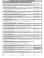 Functional Capacity Certificate Form 507 (FCC507)