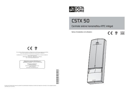 Notice d'utilisation CSTX 50 - agi-radiateur-alarme