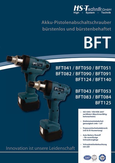 Download detailliertes Datenblatt (PDF) - HS-Technik